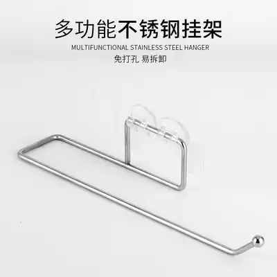 Disposable tablecloth bracket hanging fresh-keeping bag shopping bag disposable rag bracket automatic broken bag shelf