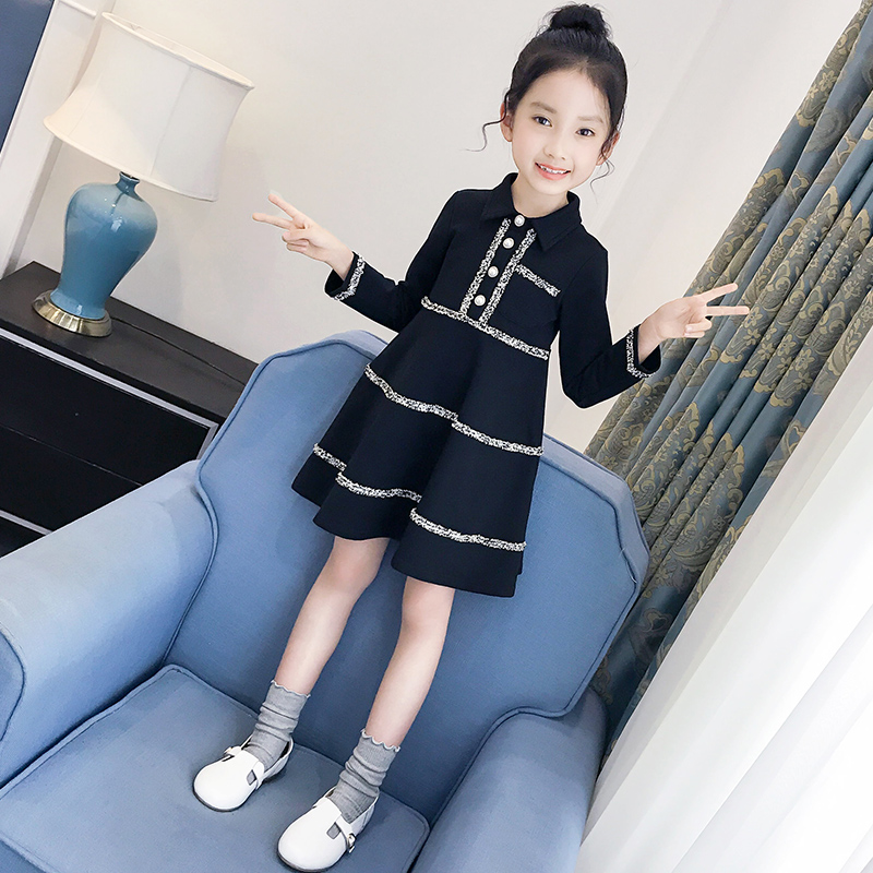 Girl Dress Autumn 2020 new children's clothing female child foreign style long sleeve Korean children's net red skirt autumn