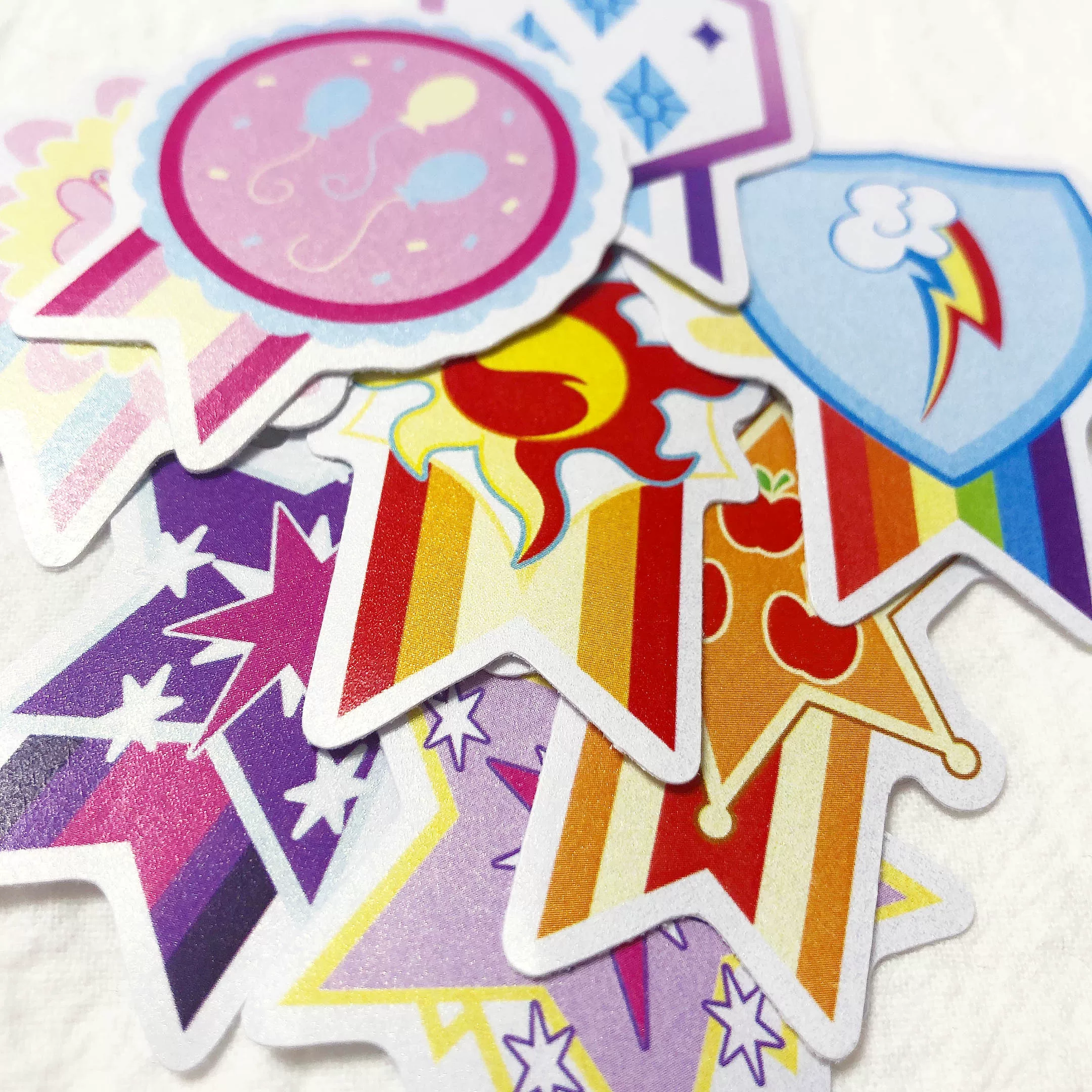 Медальная серия перламутровые наклейки My Little Pony аксессуары фанатов Rainbow Dash