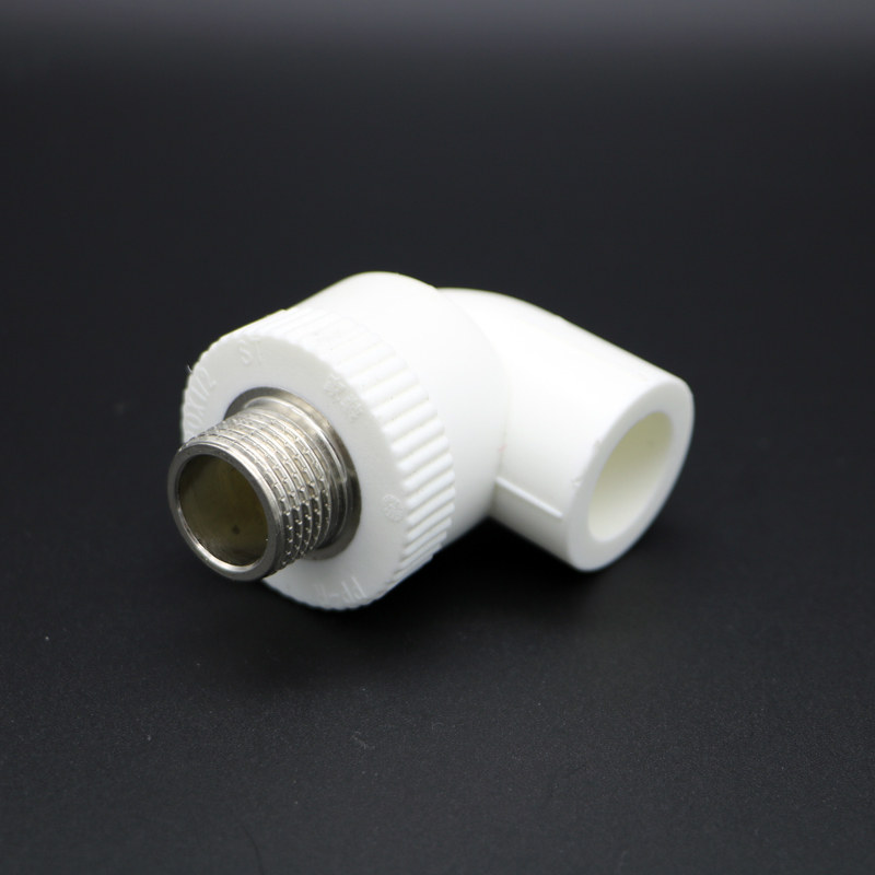 Home improvement hot melt pipe PPR accessories PPR outer wire elbow outer tooth elbow 90 degree equal diameter outer wire elbow factory direct sales