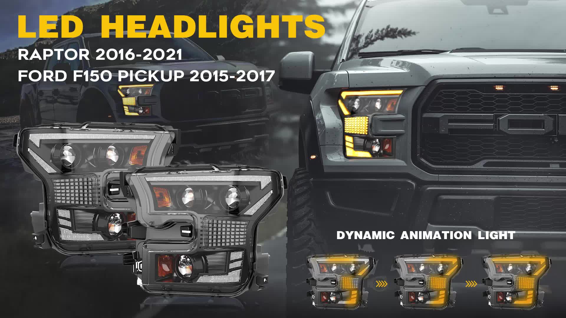 Factory Headlight F150 Head Light 20152017 Led Head Lamp Led Lens