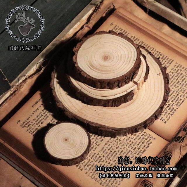 Small wood chips ZAKKA grocery retro photographic props online shop photo decoration shop window display coffee shop