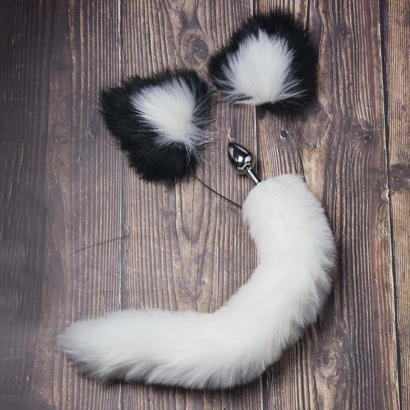 Metal Rear Court With Tail Fox Anal Plug Anal Bolt Dog Tail Anal Bolted Tail with Erotic Interest supplies Adult Supplies