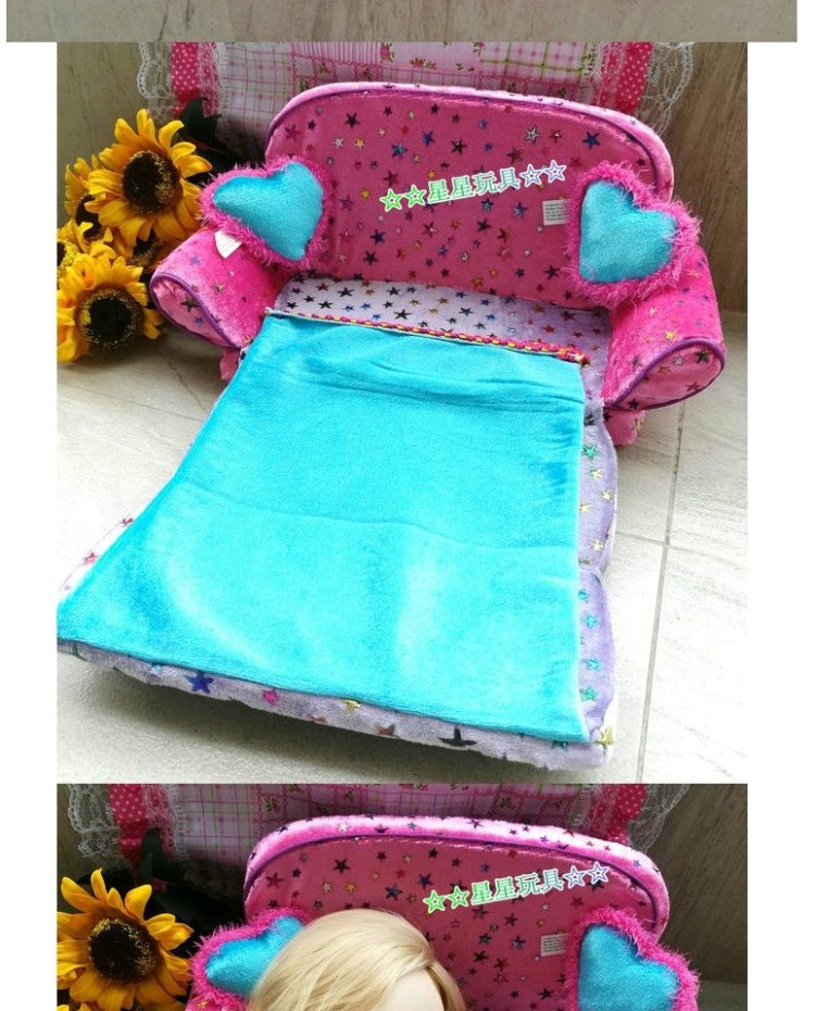 Chính hãng 6 điểm búp bê vải sofa Sofa giường Barry Lijia blythe vải nhỏ có thể là Jenny có sẵn búp bê anime