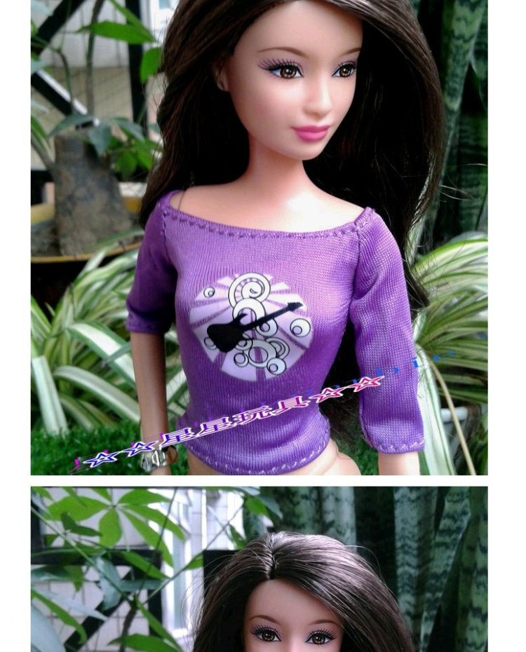 Váy chính hãng búp bê đồ chơi phụ kiện ST siêu mẫu FR Jane PP jeans yếm jumpsuit áo thun búp bê barbie nấu ăn