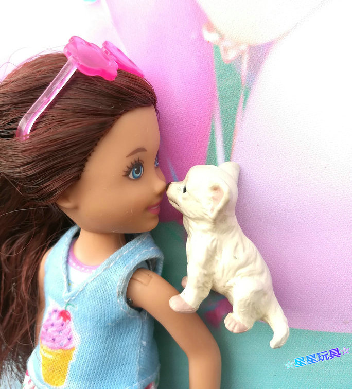Búp bê Kelly Kelly nhỏ mới chính hãng Jenny Xiao Xianba Chubby sa có sẵn phụ kiện kính thú cưng bộ đồ chơi búp bê và phụ kiện