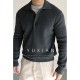 YUXIAN combed cotton lapel business casual sweater