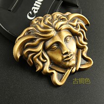 Factory direct pure copper production Versace head decoration pieces new Chinese light luxury style back single hole fixed