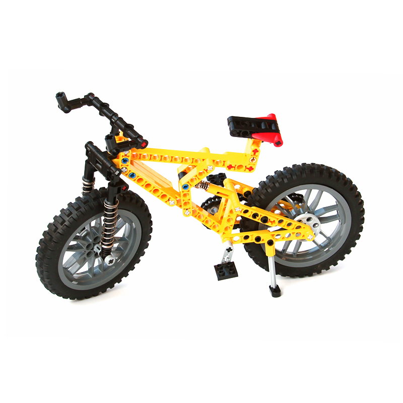 Compatible with Certain High-Quality Building Block Electric Gear Engineering Machinery Set Models for Science and Technology Education, Assembly of Mountain Bikes and Bicycles