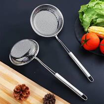 Spoon-leaking household long NQO handle plus thick large-scale oil hot pot fence filter screen large-scale recovering kitchen leak