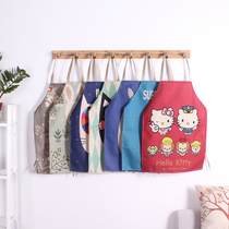 Cartoon cotton linen apron cute parent-child female kindergarten diy food making interactive 8475-ucnb
