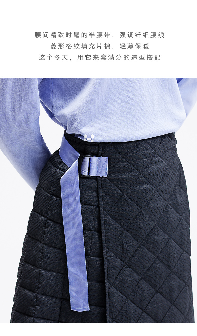 Váy HOTSUIT của Mỹ trong đoạn văn dài một chiếc váy eo cao đã mỏng mùa thu ngoài trời chạy bộ thể thao váy nữ - Trang phục thể thao quần short nữ the thao