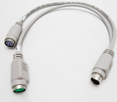 Industrial computer ps2 transfer wiring PS2 one minute two turn keyboard mouse round mouth transfer wiring one drag two