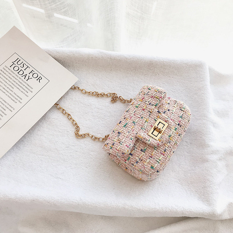 Child Packs Kits Little Girl Beauty Pops Princess Fashion Slanted Satchel Boomer Chic Chain, Small Square Bag Single Shoulder Baby Bag Bag