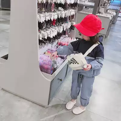 2021 spring and summer men's and women's canvas small satchel baby oblique cross fashion chest bag tide Korean version of the children's all-match waist bag