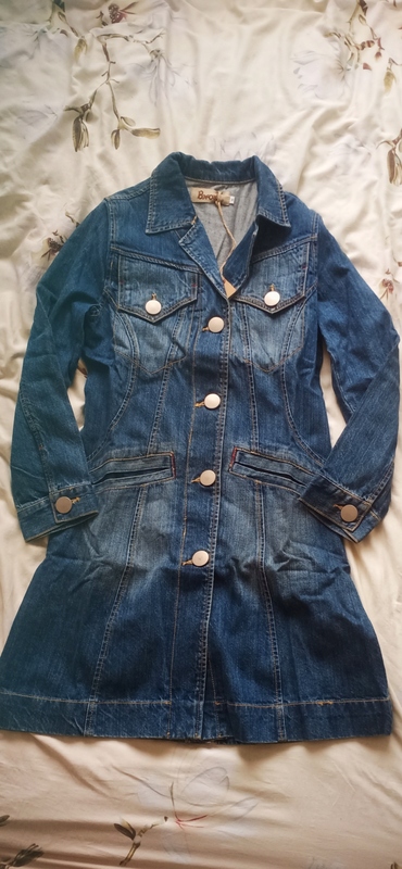 Clearance Sale Classic Style Slim Fit Fashionable Quality Pure Cotton Denim Trench Coat Special Offer