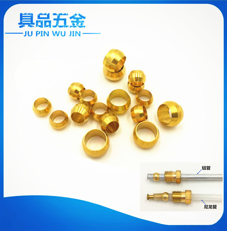 Lubrication pump connector PB seal ring nylon tube card sleeve connector oil way sub-oiler tube sleeve oil order 4 6mm