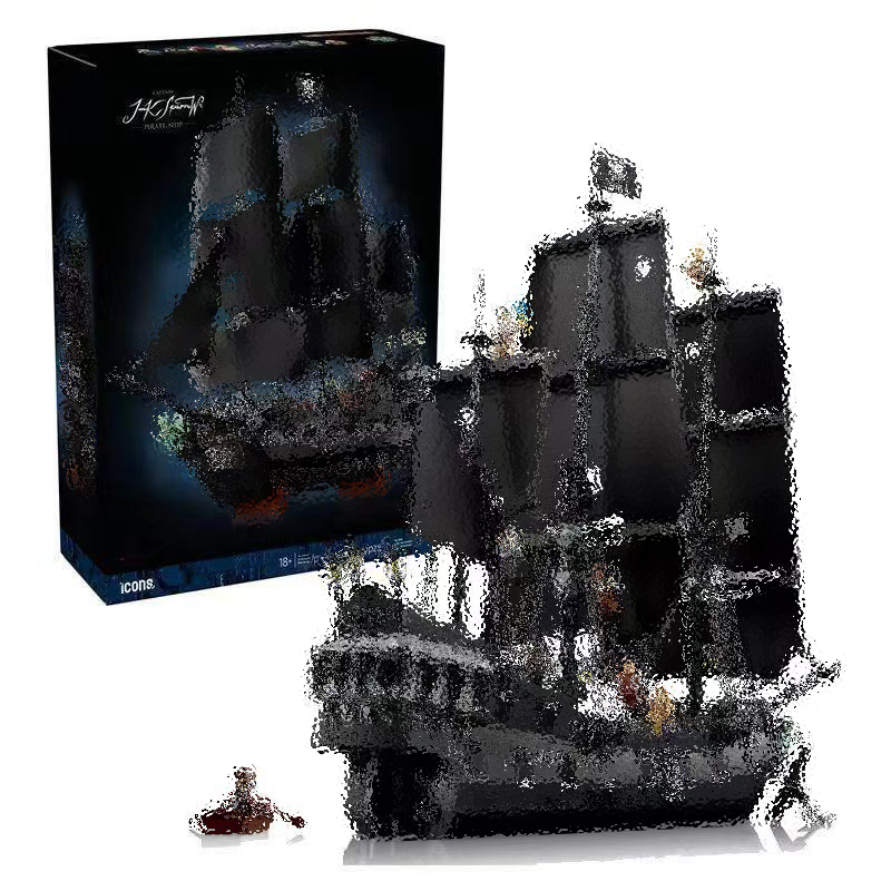 [Mid-Autumn Festival Gift] New Model of the Caribbean Black Pearl Large Cruise Ship Building Blocks as a Toy for Boys and Girls