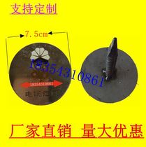 Stainless steel direction brand Cable ground direction sign brick rubber floor with gas pipeline warning sign