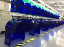 Factory direct acrylic plexiglass campus phone booth sunscreen cover transparent blue rainproof phone cover