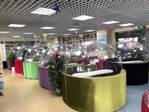 Xin Haotian transparent hollow ball Acrylic Christmas big ball mall Meichen display round ball Wedding decoration ball cover