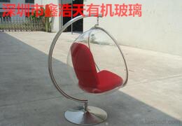 Customized transparent bubble chair plexiglass ball chair acrylic creative hanging chair swing chair lunch break indoor seat