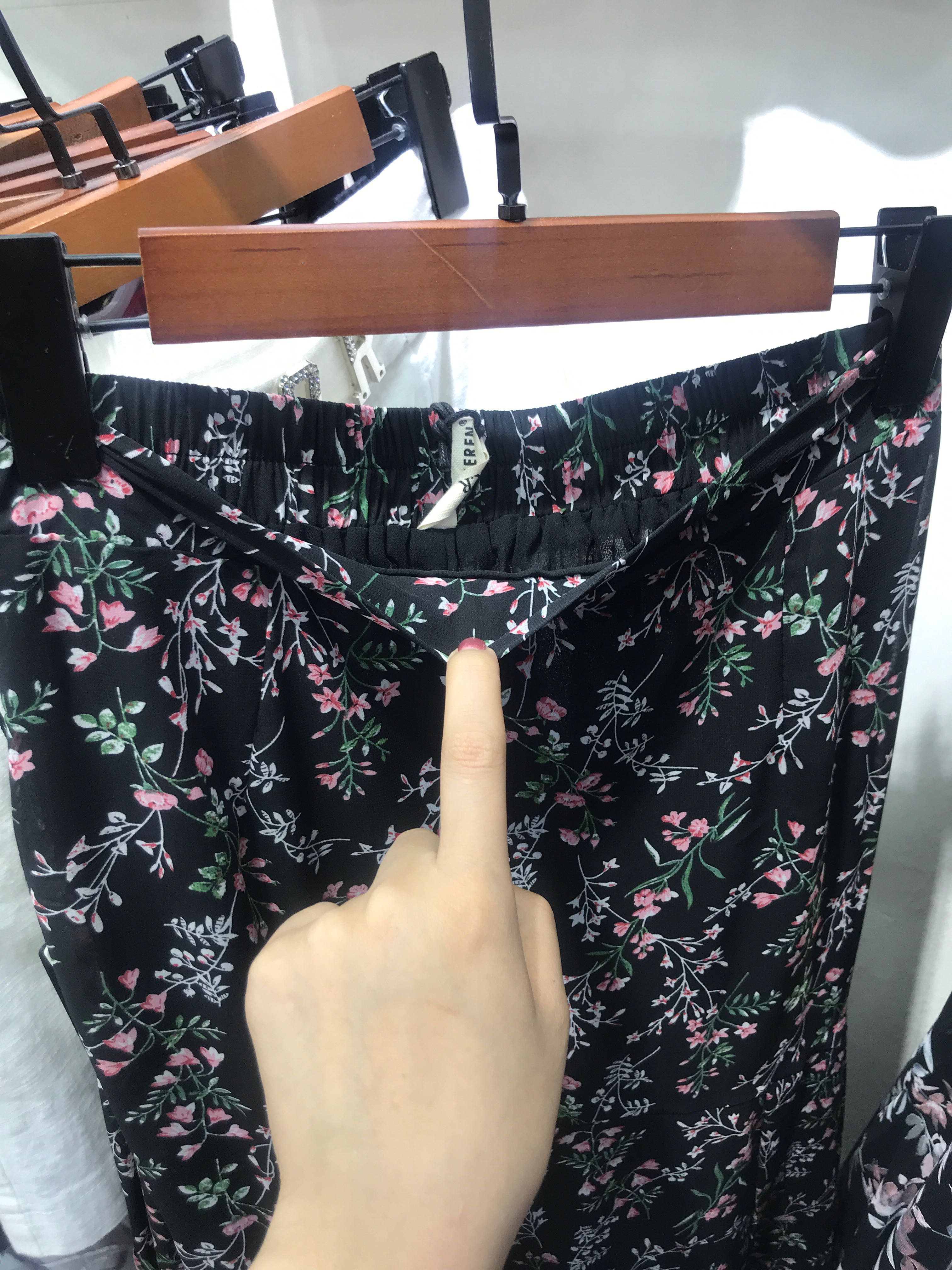 Gió có thể là váy hoa 2019 hè mới thời trang mỏng manh váy voan hoang dã bên váy xẻ đuôi cá - Váy chân váy xẻ tà