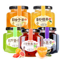 Flower Saint Honey Pomace Lemon Aloe Vera PEPBERRY 238g * 5 bottles of Korean Flavoured Jam Tea