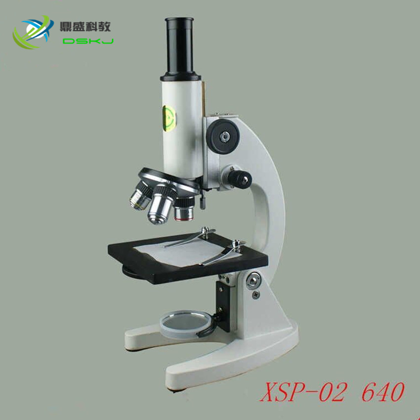 显微镜 640倍 640X XSP-02 J02041 生物显微镜 金属 教学仪器