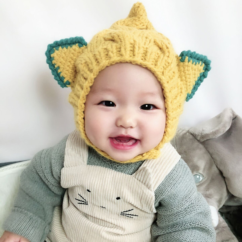 INS Children's Elf Hat Baby Hand Hand Hand Hand Heating Heating and Ear Han Edition Cute Hair Cap