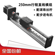 FUYU linear module 250mm stroke industrial manipulator precision CNC cross linear guide screw slide table