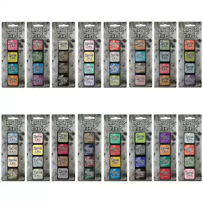 Spot Ranger Tim Holtz Distress Ink mini vintage print pad print pad 64 colors