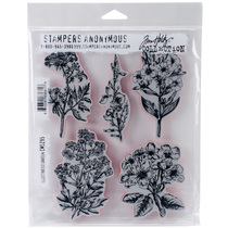 Stampers Anonymous CMS295 Plant Flowers Rubber Stamp tim