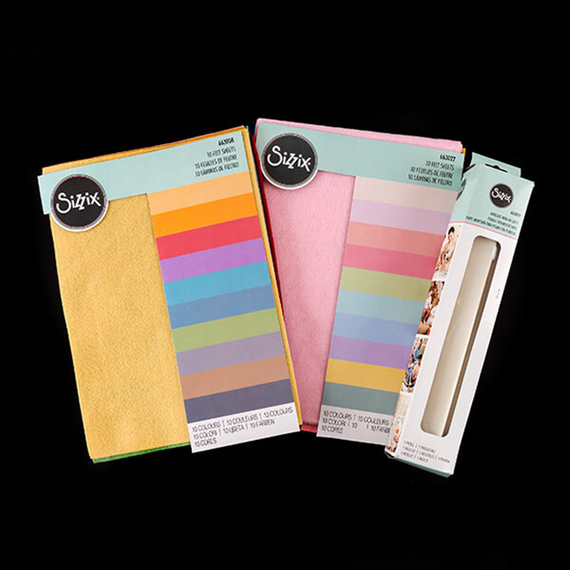 sizzix felt sheets felt sheet A4 10 sheet bag 663022663008663779