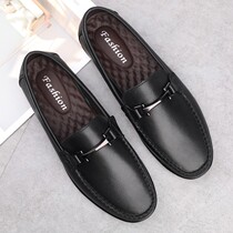 Autumn new hot wind flag Jin Wang Bindu Hao Xing mens shoes foot Wangmu Forest f2 mens leather beanie shoes