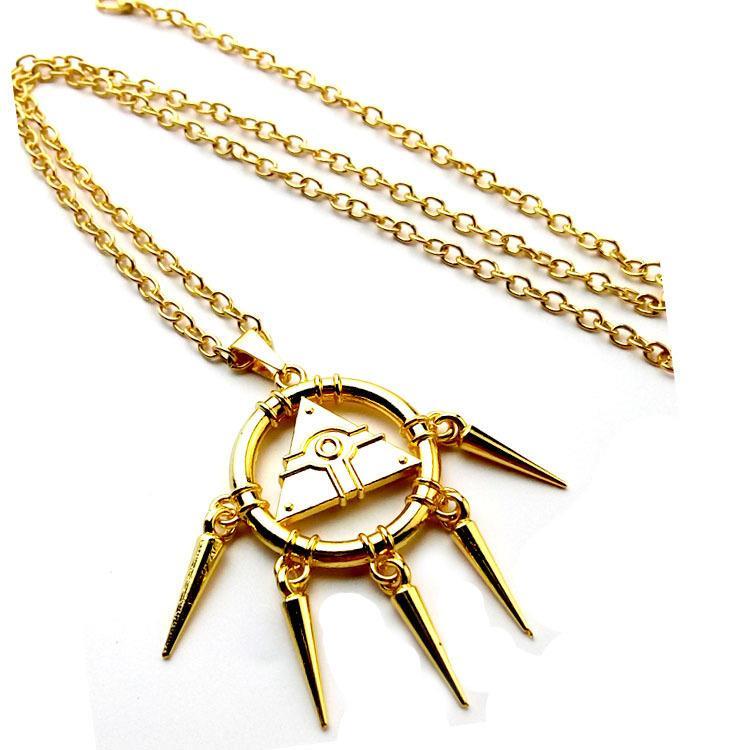 Yu-Gi-Oh Millennium Wisdom Wheel Necklace Yu-Gi-Oh Millennium Handy Gadget Keychain Pendant Necklace Pendant Jewelry