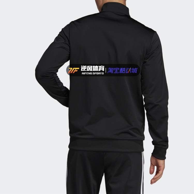 Áo khoác thể thao Adidas TRIC nam và nữ áo khoác thể thao giản dị quần áo thể thao sọc đen trắng chạy áo thể thao - Áo khoác thể thao / áo khoác áo khoác nam thể thao