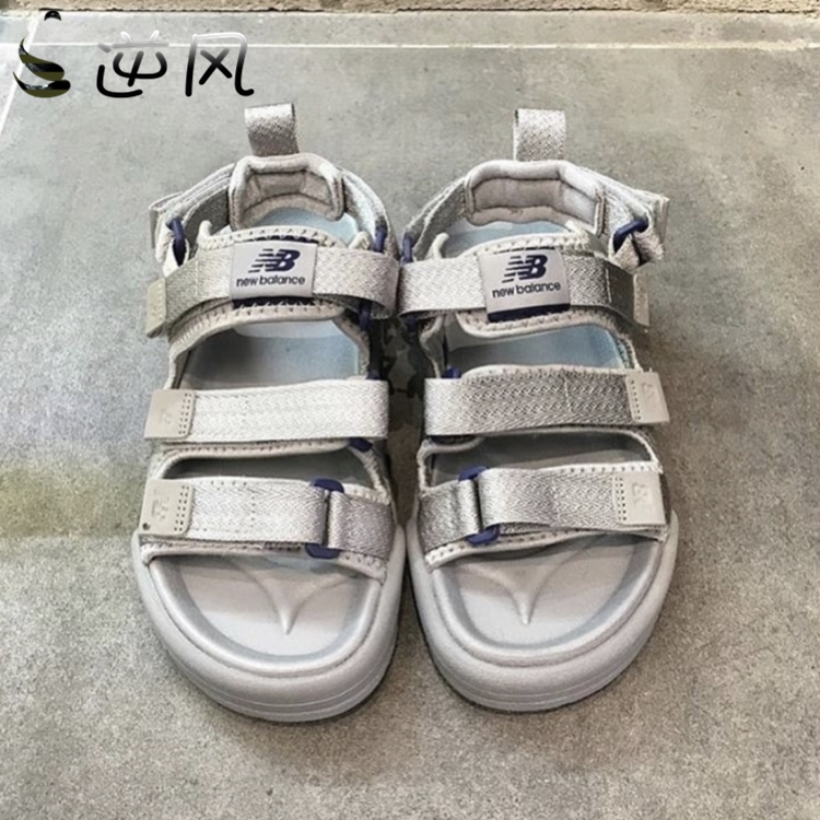 Mới cân bằng mới cân bằng bãi biển dép nam giới và phụ nữ dép giản dị thể thao mùa hè dép velcro dép dép quai hậu nữ đế cao