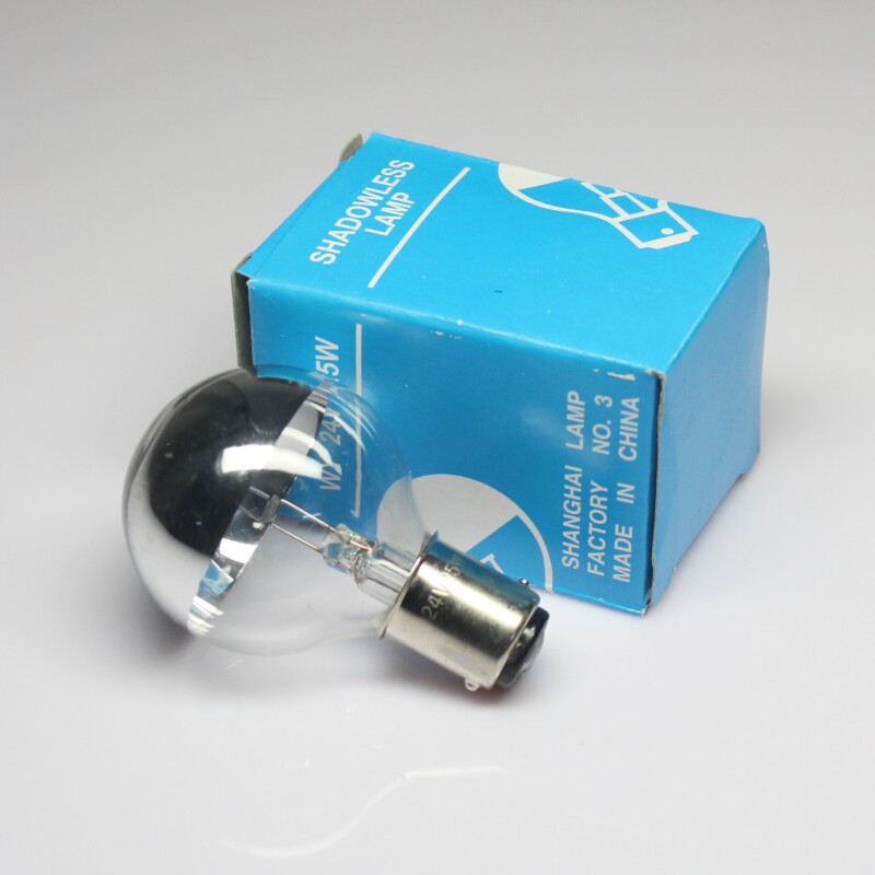 Single-hole cold face light bayonet type medical instrument light bulb 24V25W for yangcard surgeries