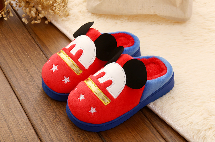 Chaussons enfants en suède pour hiver - semelle caoutchouc - Ref 1005084 Image 7