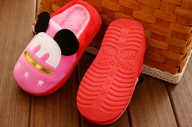 Chaussons enfants en suède pour hiver - semelle caoutchouc - Ref 1005084 Image 15