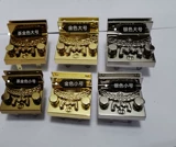 Замок, серебряный аксессуар, цепь, кнопка, на цепочке, с печатью вашего логотипа