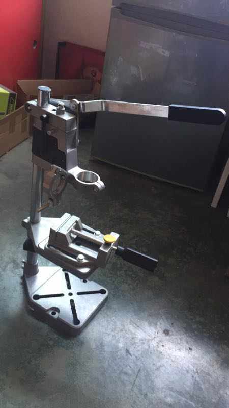 Simple hand electric drill bracket electric cast iron base electric drill bracket electric grinding bracket multi-functional universal hand torch