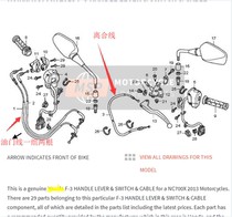 All new original NC700X NC750X ionized line ionizing pull line throttle throttle throttle pull line