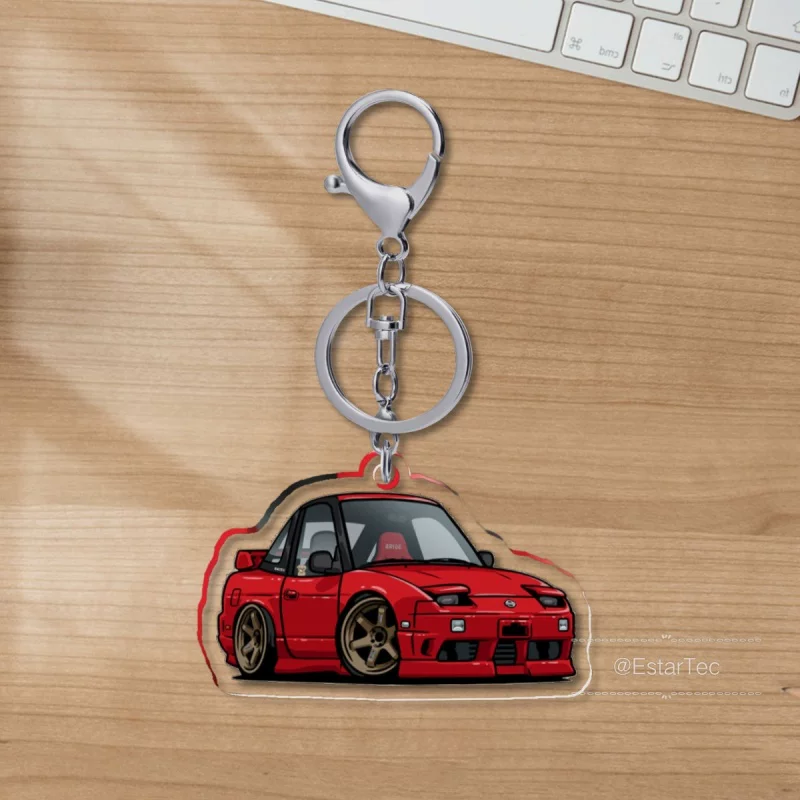 [JDM Акриловая Брелок] Nissan 240sx модифицированный 2