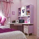 Pink Bookcase Desk Integrated Prise Desk Office Dest на стол Princess Kids's Conseded Desk Cabinet Desk Dest