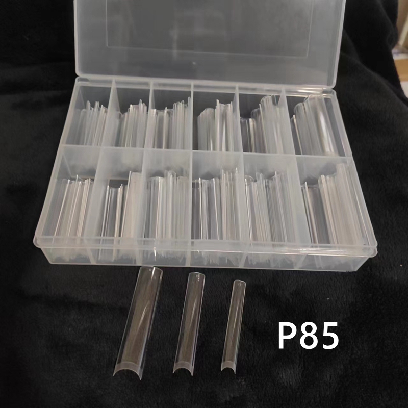 Ndk Nadike Nail Art Extra Long XXXL Denim Nails Water Pipe Nails P85 Transparent Fake Nails P47 No Need for File Polishing Nail Tips