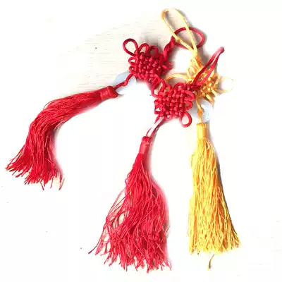 Small China knot gourd silk pendant wholesale semi-finished products 8 trays tassel spike Bamboo flute accessories Flute accessories