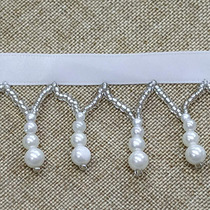 Garment accessories polyester handmade bead chain tassel Pearl whiskers clothing accessories a large number of spot can be customized