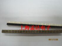 Connector row pin double row gold-plated round hole seat 2 * 40PIN gold-plated spacing 2 54MM